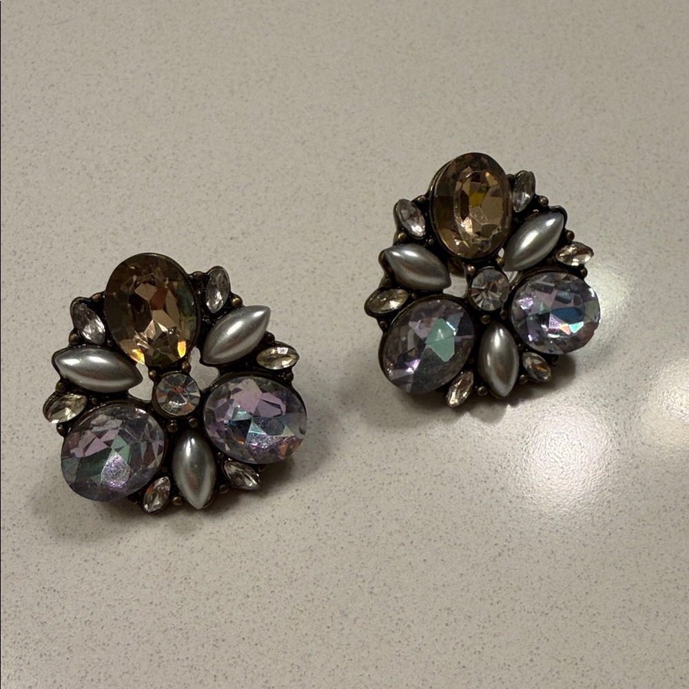 BaubleBar Gold and Silver Statement Earrings - Picture 2 of 3
